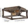 JONATHAN Y JYL7472A Magnolia 11.5″ 2-Light Iron Rustic Farmhouse LED Flush Mount, Rustic,Cottage,Industrial, Dimmable, 2700K Cozy Warm Light Kitchen,Hallway,Bathroom,Stairwell, Brown