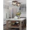 JONATHAN Y JYL7473A Magnolia 8″ Iron Rustic Farmhouse LED Flush Mount, Brown Industrial,Vintage,Cottage, Transitional, Dimmable, 2700K Cozy Warm Light Kitchen,Hallway,Bathroom,Stairwell, Brown