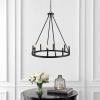 JONATHAN Y JYL7497A 36″ 12-Light Gio Iron Farmhouse Classic Industrial Ring LED Chandelier, Contemporary French Country Rustic Dimmable Adjustable Dining Room, Living Room, Kitchen, Oil Rubbed Bronze(Oil-Rubbed Bronze)