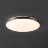JONATHAN Y JYL7908B Astrid 21.25″ 1-Light Modern Minimalist Iron Circle Integrated LED Flush Mount, Brushed Nickel for Living Room, Dining Room, Kitchen, and Office(Brushed Nickel)