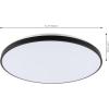 JONATHAN Y JYL7908B Astrid 21.25″ 1-Light Modern Minimalist Iron Circle Integrated LED Flush Mount, Brushed Nickel for Living Room, Dining Room, Kitchen, and Office(Black)