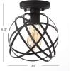 JONATHAN Y JYL9515A Alba 8.5″ Orb Metal LED Flush Mount Contemporary Dimmable, 2700K Cozy Warm Light, for Kitchen,Hallway,Bathroom,Stairwell, OilRubbedBronze(Oil-Rubbed Bronze)