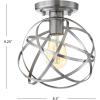 JONATHAN Y JYL9515A Alba 8.5″ Orb Metal LED Flush Mount Contemporary Dimmable, 2700K Cozy Warm Light, for Kitchen,Hallway,Bathroom,Stairwell, OilRubbedBronze(Nickel)