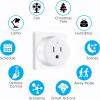 JONATHAN Y PLG1000B Smart Plug, WiFi Remote App Control, Alexa, Google Home Assistant Compatible, No Hub Required Black