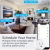 JONATHAN Y PLG1000B Smart Plug, WiFi Remote App Control, Alexa, Google Home Assistant Compatible, No Hub Required Black
