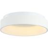 JONATHAN Y JYL7206B Ring 17.7″ Integrated LED Flush Mount, Modern, Contemporary, Dimmable, 3000K Cozy Warm Light Kitchen,Hallway,Bathroom,Stairwell, Black(White)