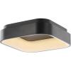 JONATHAN Y JYL7207B Rafael 17.7″ Integrated LED Metal Flush Mount Ceiling Light, Modern, Contemporary, Dimmable, 3000K Cozy Warm Light Kitchen,Hallway,Bathroom,Stairwell, Black(Black)