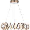 JONATHAN Y JYL7208A Cursive 24″ Adjustable Spiral Integrated LED Metal Chandelier, Modern, Contemporary, Dimmable Dining Room, Living Room, Kitchen, Foyer, Bedroom, Coffee