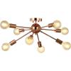 JONATHAN Y JYL7459A Copper 30.5″ 8-Light Sputnik Metal LED Flush Mount, Glam,Scandinavian,Minimalist,Midcentury, Dimmable, 2700K Cozy Warm Light Kitchen,Hallway,Bathroom,Stairwell, Copper