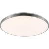 JONATHAN Y JYL7908B Astrid 21.25″ 1-Light Modern Minimalist Iron Circle Integrated LED Flush Mount, Brushed Nickel for Living Room, Dining Room, Kitchen, and Office(Brushed Nickel)