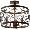 JONATHAN Y JYL9037B Eleanor 15″ 3 Metal LED Semi Flush Mount Ceiling Traditional Dimmable, 2700K Cozy Warm Light, for Kitchen,Hallway,Bathroom,Stairwell, Oil Rubbed Bronze, Oil-Rubbed Bronze(Oil-Rubbed Bronze)