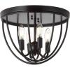 JONATHAN Y JYL9513A Peter 13.75″ Metal Farmhouse LED Flush Mount Industrial,Rustic Dimmable, 2700K Cozy Warm Light, for Kitchen,Hallway,Bathroom,Stairwell, Oil Rubbed Bronze