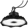 JONATHAN Y JYL9803A 12 in. 200-Watt Integrated LED Motion Sensor High Bay Indoor Outdoor UFO Light with 26000 Lumens 5000K, Black(Black)