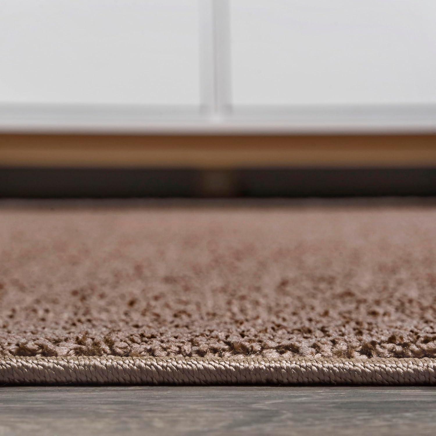 imageJONATHAN Y Haze Solid LowPile Brown Indoor Area Rug 12x15 CoastalBohemianMinimalistClassic EasyCleaning for Living RoomBedroomKitchenPet FriendlyNonShedding SEU100J15