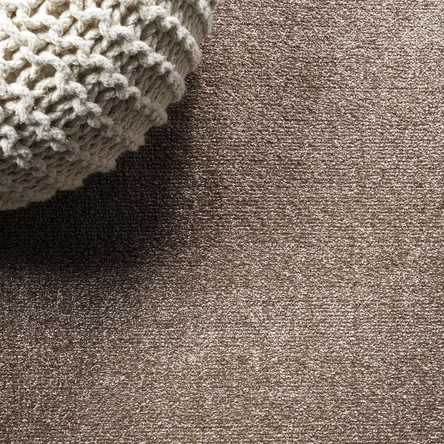 imageJONATHAN Y Haze Solid LowPile Brown Indoor Area Rug 12x15 CoastalBohemianMinimalistClassic EasyCleaning for Living RoomBedroomKitchenPet FriendlyNonShedding SEU100J15