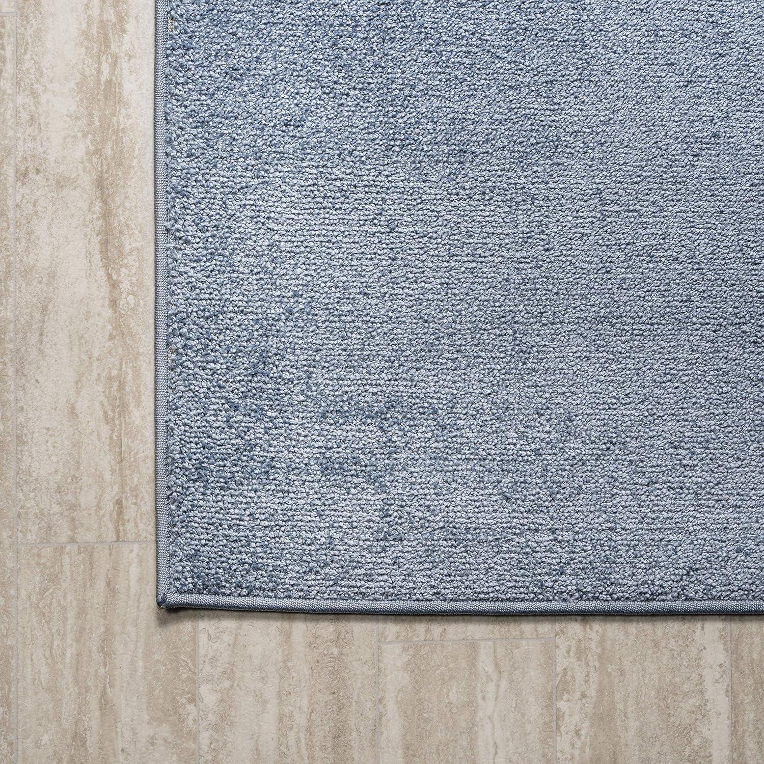 imageJONATHAN Y Haze Solid LowPile Classic Blue Indoor Area Rug 8x10 CoastalBohemianMinimalistClassic EasyCleaning for Living RoomBedroomKitchenPet FriendlyNonShedding SEU100F8