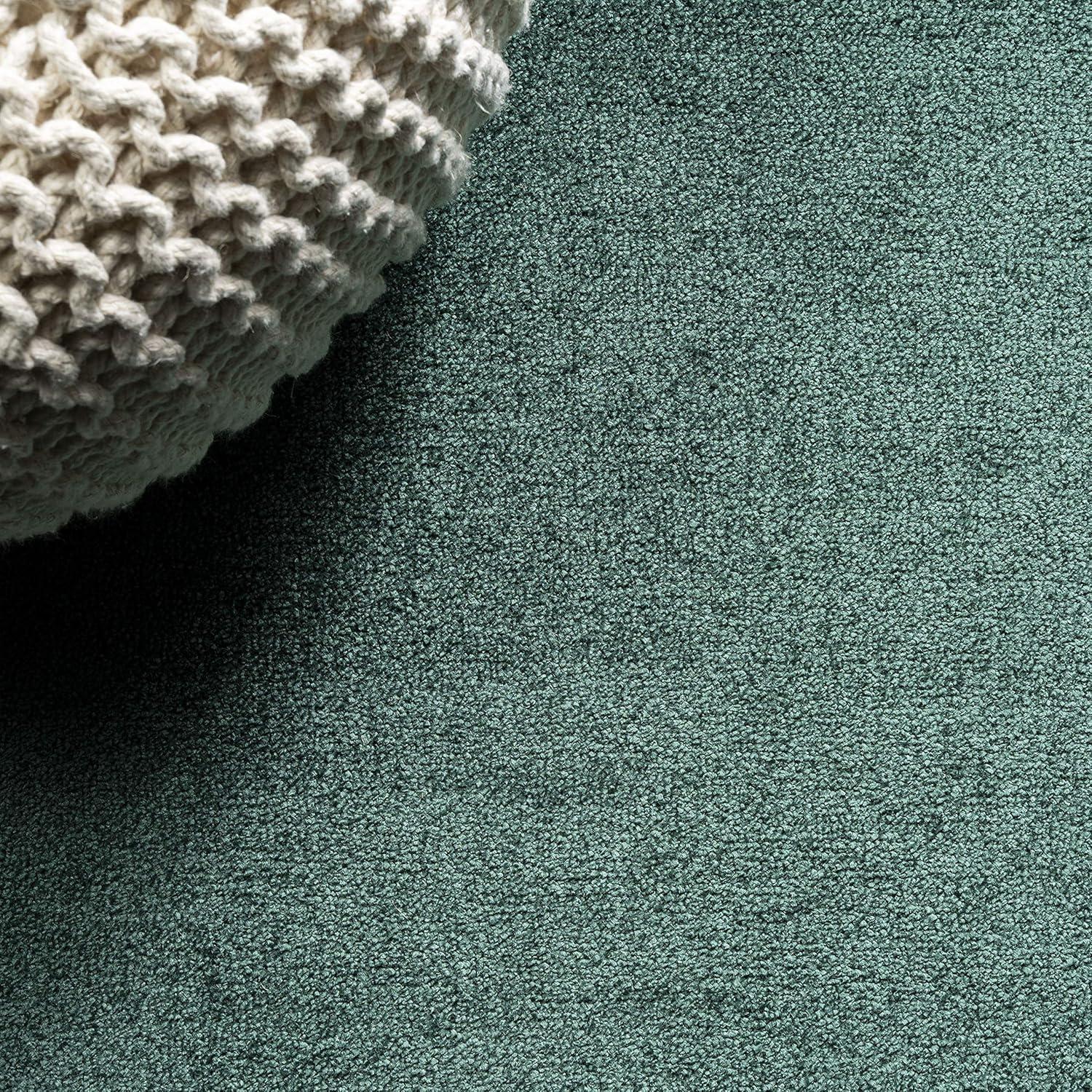 imageJONATHAN Y Haze Solid LowPile Emerald Indoor Area Rug 8x10 CoastalBohemianMinimalistClassic EasyCleaning for Living RoomBedroomKitchenPet FriendlyNonShedding SEU100L8