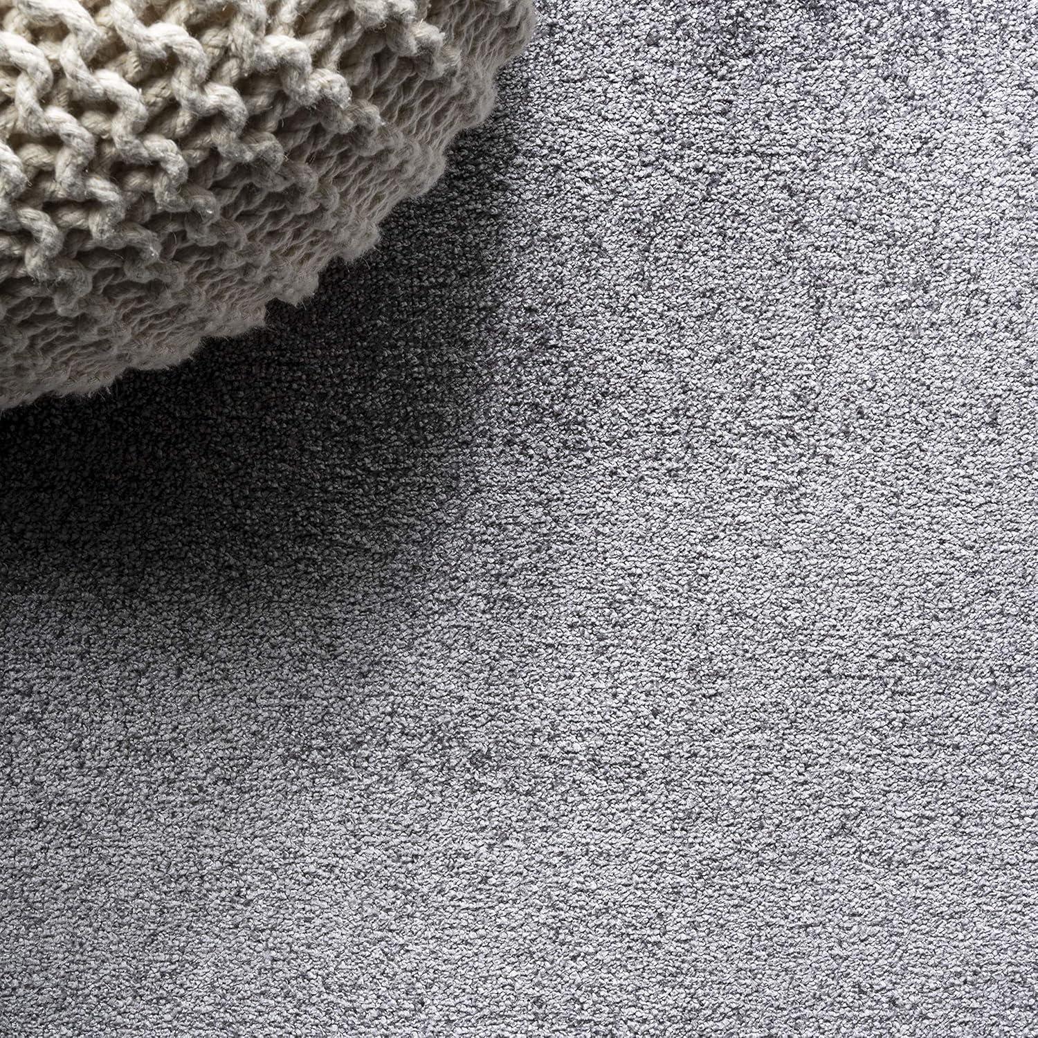 imageJONATHAN Y Haze Solid LowPile Gray Indoor Area Rug 4x6 CoastalBohemianMinimalistClassic EasyCleaning for Living RoomBedroomKitchenPet FriendlyNonShedding SEU100A4