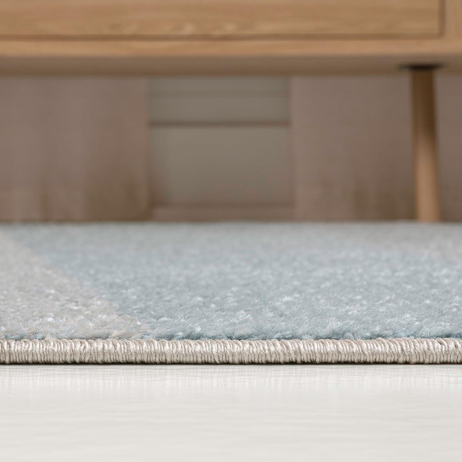 imageJONATHAN Y Prism Geometric Striped Indoor Area Rug 8x10 OrangeGreenBlue Modern Coastal EasyCleaning for Living Room Bedroom Kitchen Pet Friendly NonShedding DZC101A8BlueCreamGray