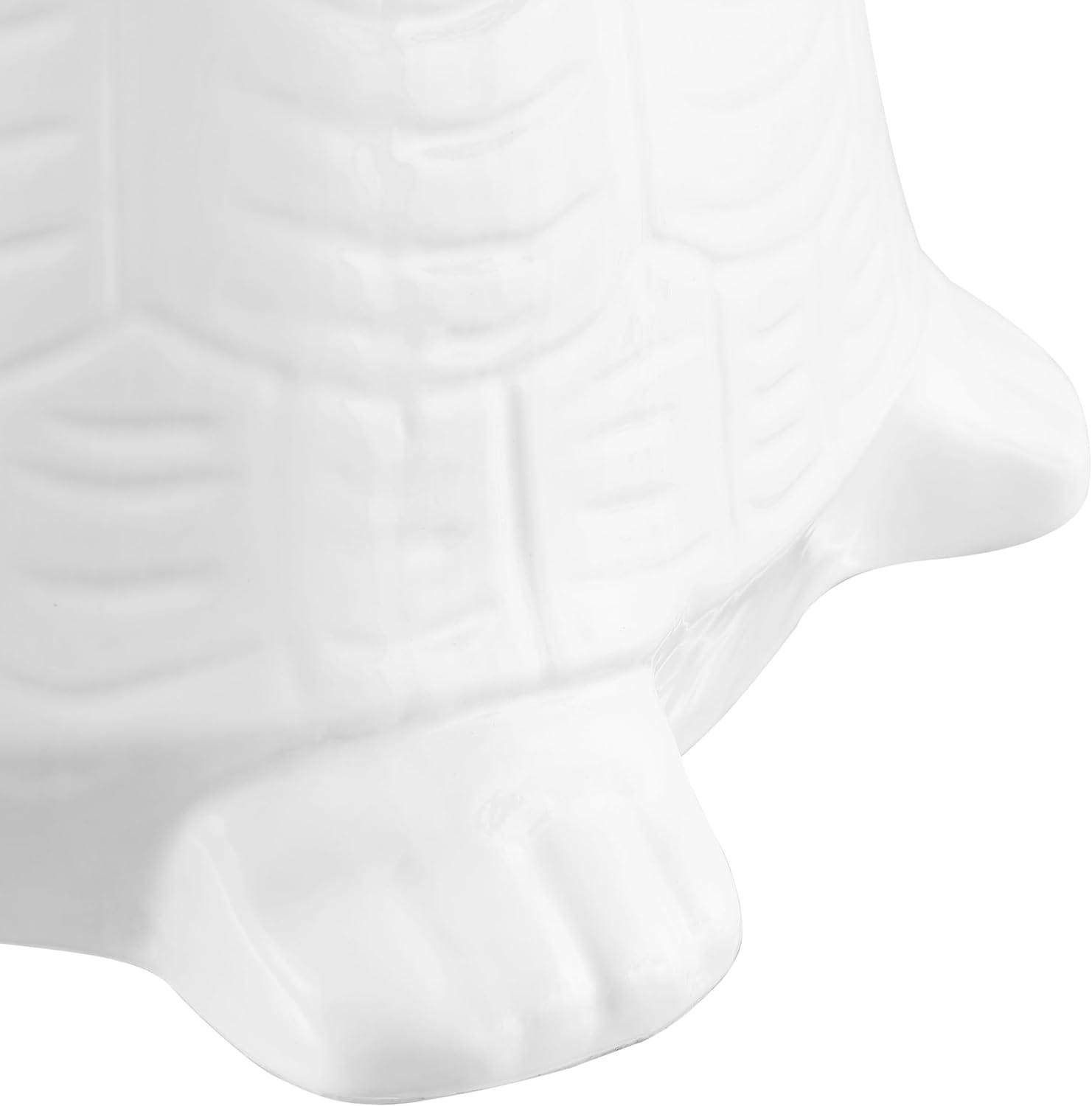 imageJONATHAN Y TBL1034A Caspian 1475quot Modern Bohemian Ceramic Turtle IndoorOutdoor Garden Stool Coastal Cottage French Country Traditional SpillProof Living Room Garden Room Patio WhiteGold