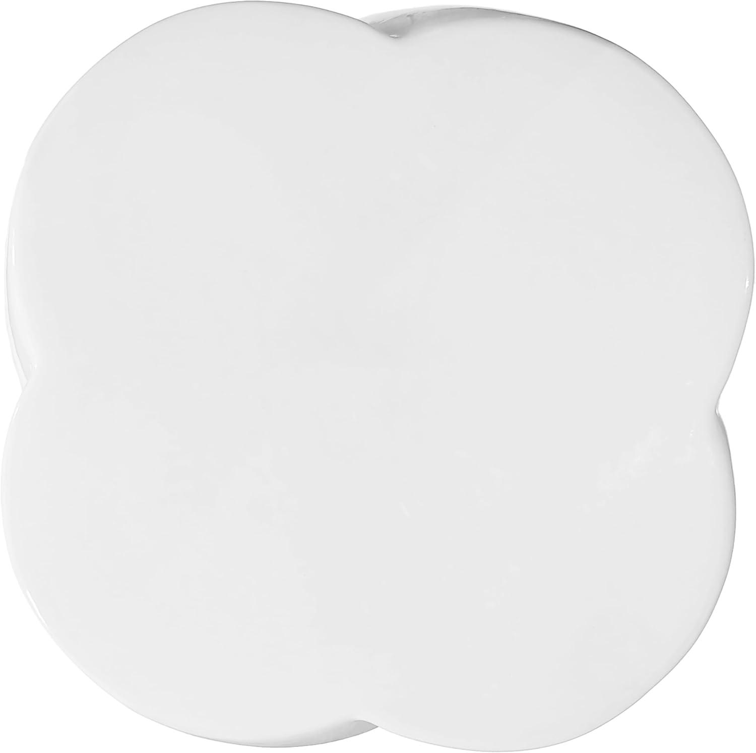 imageJONATHAN Y TBL1036C Yves 18quot Modern Minimalist Rope Twist Ceramic IndoorOutdoor Garden Stool Bohemian Coastal Cottage Traditional SpillProof Living Room Garden Room Cracked BlueOffwhite