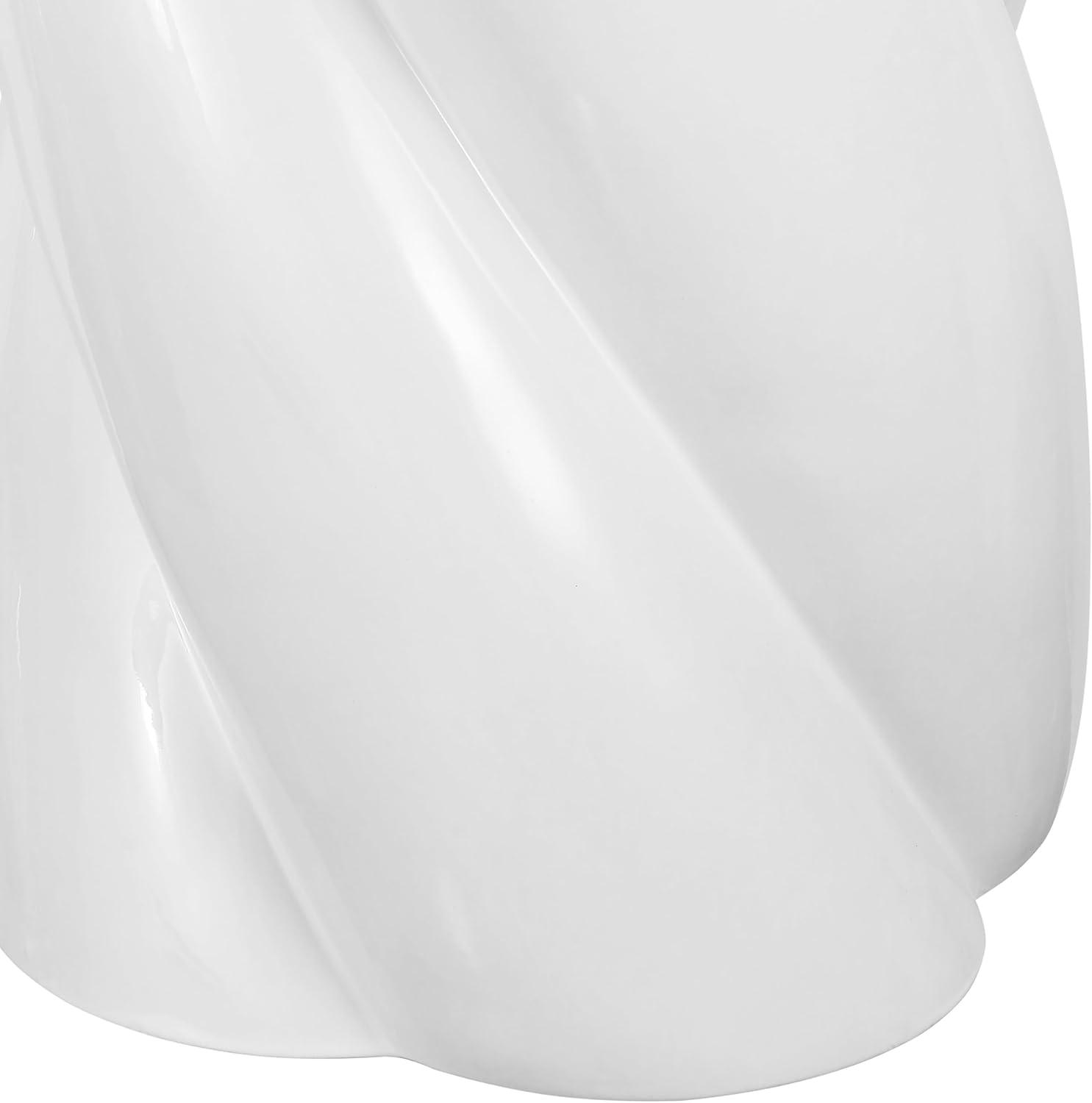 imageJONATHAN Y TBL1036C Yves 18quot Modern Minimalist Rope Twist Ceramic IndoorOutdoor Garden Stool Bohemian Coastal Cottage Traditional SpillProof Living Room Garden Room Cracked BlueOffwhite