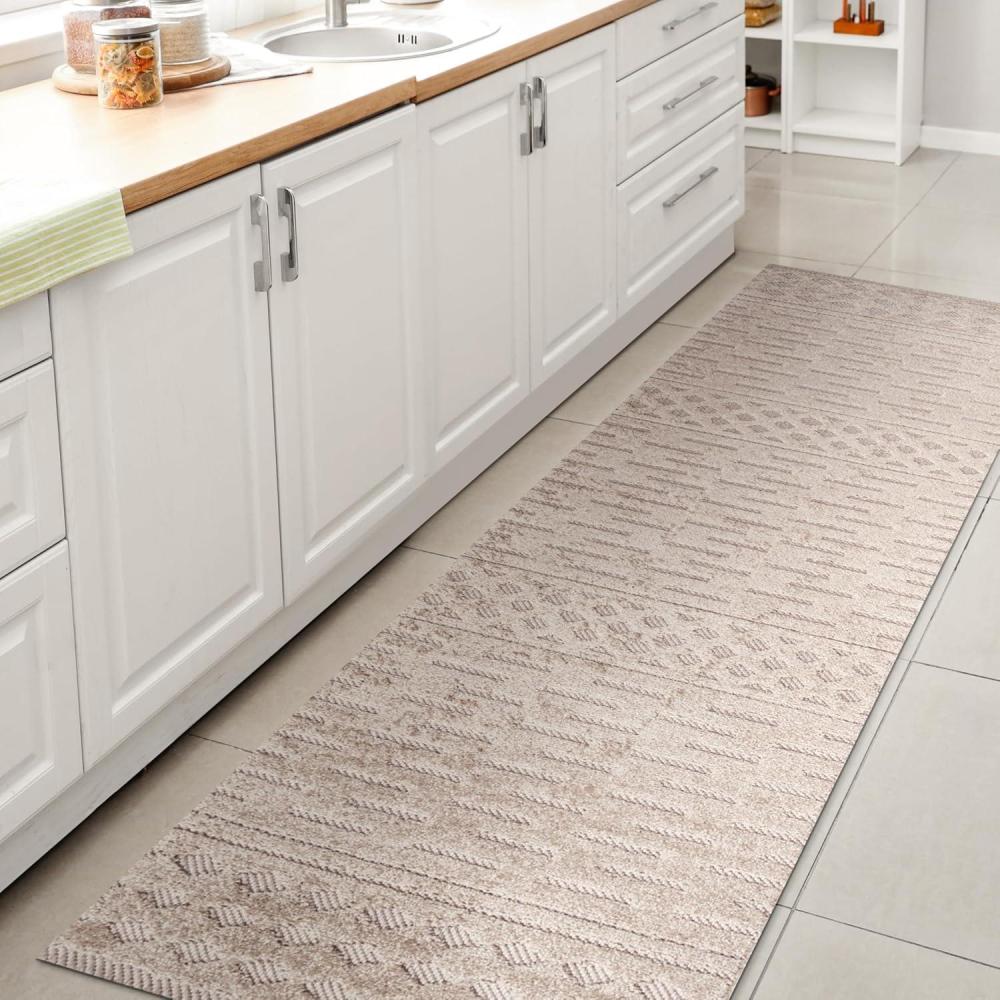 imageJONATHAN Y Moroccan Geometric Indoor Outdoor Area Rug 8X10 Beige Xlendi HighLow Pile for Backyard Patio Porch EasyCleaning High Traffic PetFriendly NonShedding SBH100A8Beige