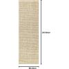 JONATHAN Y Hiro Hand Woven Chunky Jute Ivory Indoor Area Rug, 8×10, Bohemian, Transitional, Easy-Cleaning for Living Room, Bedroom, Kitchen, Pet Friendly, Non-Shedding (NFR103A-8)(Ivory)