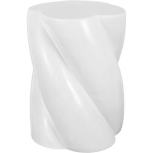 JONATHAN Y TBL1036C Yves 18″ Modern Minimalist Rope Twist Ceramic Indoor-Outdoor Garden Stool, Bohemian, Coastal, Cottage, Traditional, Spill-Proof, Living Room, Garden Room, Cracked Blue(Off-white)