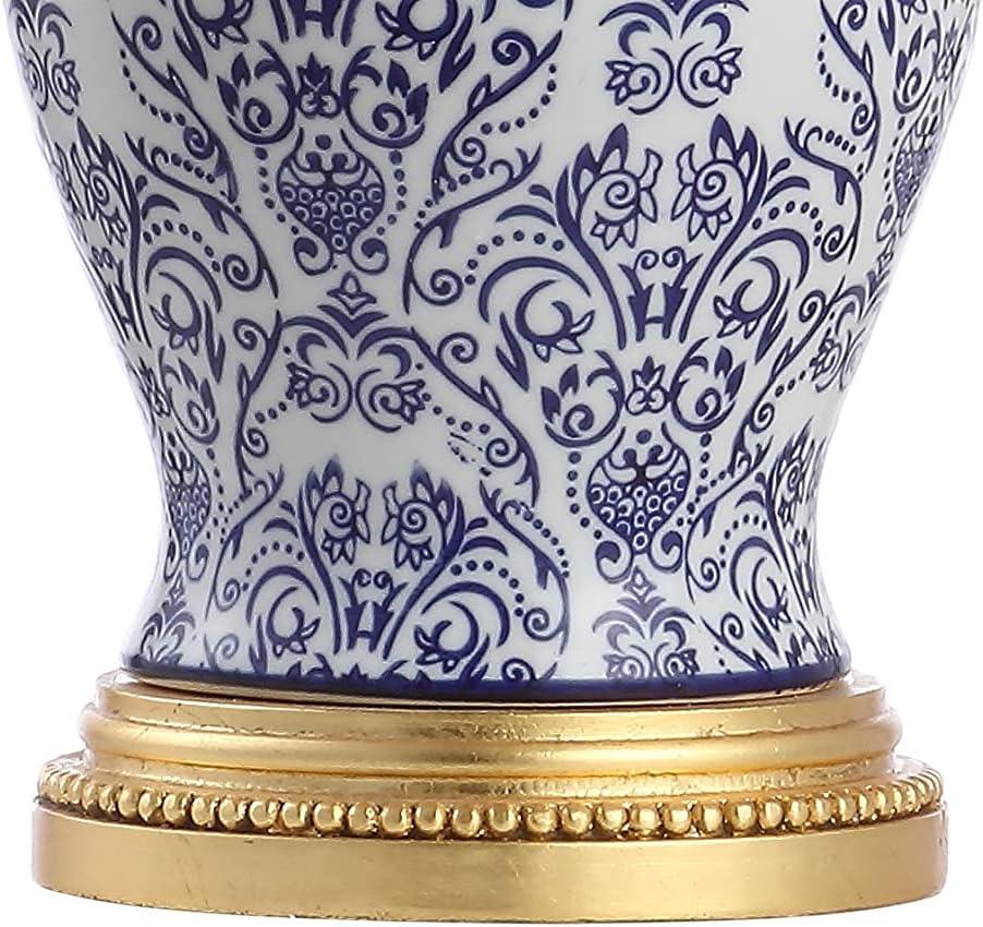 imageJONATHAN Y JYL6606ASET2 Set of 2 Table Lamps Xia 21quot CeramicIron Classic Modern LED Table Lamp Farmhouse Bedside Desk Nightstand Lamp for Bedroom Living Room White