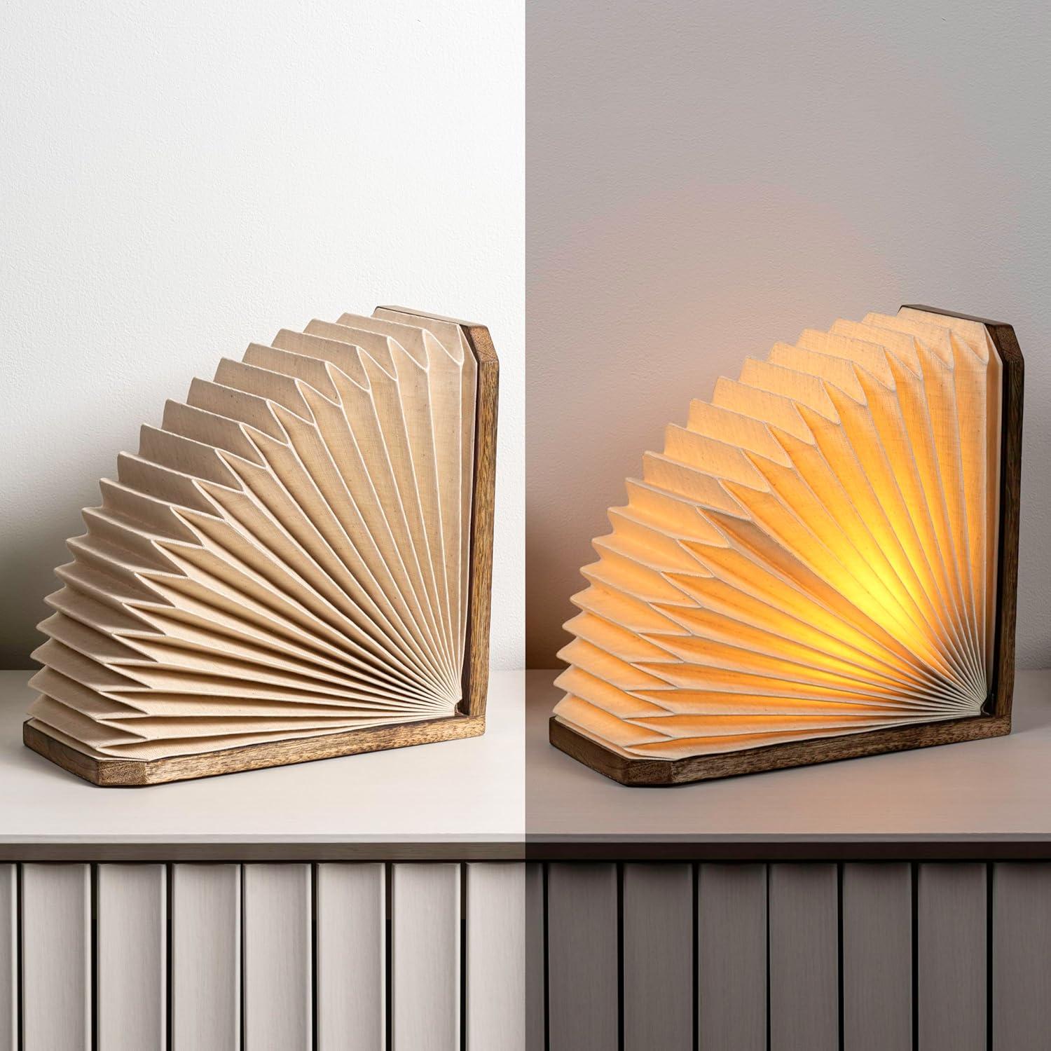 imageJONATHAN Y JYL9109B Darla 96quot Modern Art Deco Paper Full Pleated Fan LED Table Lamp for Living Room Family Room Dining Room Bedroom Hallway Office Natural106 high x 106 wide x 59 deep