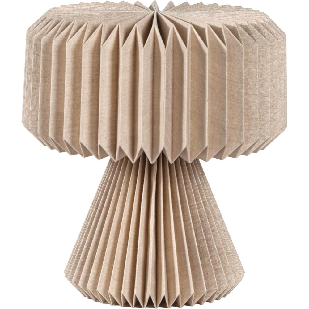 imageJONATHAN Y JYL9107B Zelda 128quot Modern Art Deco Paper Pleated Shade Accent LED Table Lamp for Living Room Family Room Dining Room Bedroom Hallway Office NaturalNatural