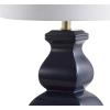 JONATHAN Y JYL3049A Vienna 25.5″ Ceramic LED Table Lamp Contemporary Transitional Bedside Desk Nightstand Lamp for Bedroom Living Room Office College Bookcase LED Bulb Included, Navy/Gold