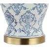 JONATHAN Y JYL3085A Juliana 22.25″ Traditional Classic Chinoiserie Ceramic LED Table Lamp French Country Bedside Desk Nightstand Lamp for Bedroom Living Room Office College Bookcase, Blue/White