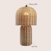 JONATHAN Y JYL5702A Minna 22.5″ Modern Coastal Woven Rattan Arched LED Table Lamp for Living Room, Family Room, Dining Room, Bedroom, Hallway, Office, Natural Brown