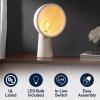 JONATHAN Y JYL6314A Claude 17.5″ Contemporary Minimalist Resin Half-Globe Column LED Table Lamp for Living Room, Family Room, Dining Room, Bedroom, Hallway, Office, Cream