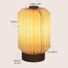JONATHAN Y JYL9102B Banks 8.5″ Modern Minimalist Paper Pleated Column Accent LED Table Lamp for Living Room, Family Room, Dining Room, Bedroom, Hallway, Office, Natural(Natural)