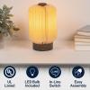 JONATHAN Y JYL9102B Banks 8.5″ Modern Minimalist Paper Pleated Column Accent LED Table Lamp for Living Room, Family Room, Dining Room, Bedroom, Hallway, Office, Natural(Natural)