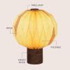 JONATHAN Y JYL9103B Quincy 11″ Modern Minimalist Paper Pleated Orb Accent LED Table Lamp for Living Room, Family Room, Dining Room, Bedroom, Hallway, Office, Natural(Natural)
