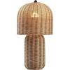 JONATHAN Y JYL5702A Minna 22.5″ Modern Coastal Woven Rattan Arched LED Table Lamp for Living Room, Family Room, Dining Room, Bedroom, Hallway, Office, Natural Brown