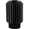JONATHAN Y JYL9102B Banks 8.5″ Modern Minimalist Paper Pleated Column Accent LED Table Lamp for Living Room, Family Room, Dining Room, Bedroom, Hallway, Office, Natural(Black)