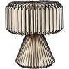 JONATHAN Y JYL9107B Zelda 12.8″ Modern Art Deco Paper Pleated Shade Accent LED Table Lamp for Living Room, Family Room, Dining Room, Bedroom, Hallway, Office, Natural(Black/Natural)