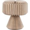 JONATHAN Y JYL9107B Zelda 12.8″ Modern Art Deco Paper Pleated Shade Accent LED Table Lamp for Living Room, Family Room, Dining Room, Bedroom, Hallway, Office, Natural(Natural)