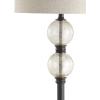JONATHAN Y JYL1016A January 60″ Glass/Metal LED Floor Lamp, Traditional, Elegant, Office, Living Room, Family Room, Dining Room, Bedroom, Hallway, Foyer, Mercury Glass/Oil Rubbed Bronze