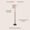 JONATHAN Y JYL1016A January 60″ Glass/Metal LED Floor Lamp, Traditional, Elegant, Office, Living Room, Family Room, Dining Room, Bedroom, Hallway, Foyer, Mercury Glass/Oil Rubbed Bronze