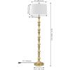 Jonathan Y JYL4031A Jaxon 62.5″ Metal LED Floor Lamp, Traditional, Transitional, Contemporary, Foot-Step Switch, Office, Living Room, Family Room, Dining Room, Bedroom, Hallway, Foyer, Gold