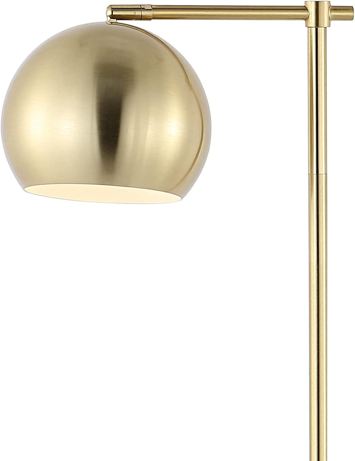 imageJONATHAN Y JYL3088A Eva 585quot Modern Contemporary Iron LED Floor Lamp Midcentury Bohemian Standing Reading Lamp for Bedroom Living Room Office LED Bulbs Included Brass Gold 165 in