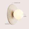 JONATHAN Y JYL5900A Tivoli 12″ Modern Minimalist 1-Light Ovoid Travertine LED Wall Sconce for Bedroom, Living Room, Hallway, Entryway, Home Office, Light Brown(Light Brown/Brass Gold)