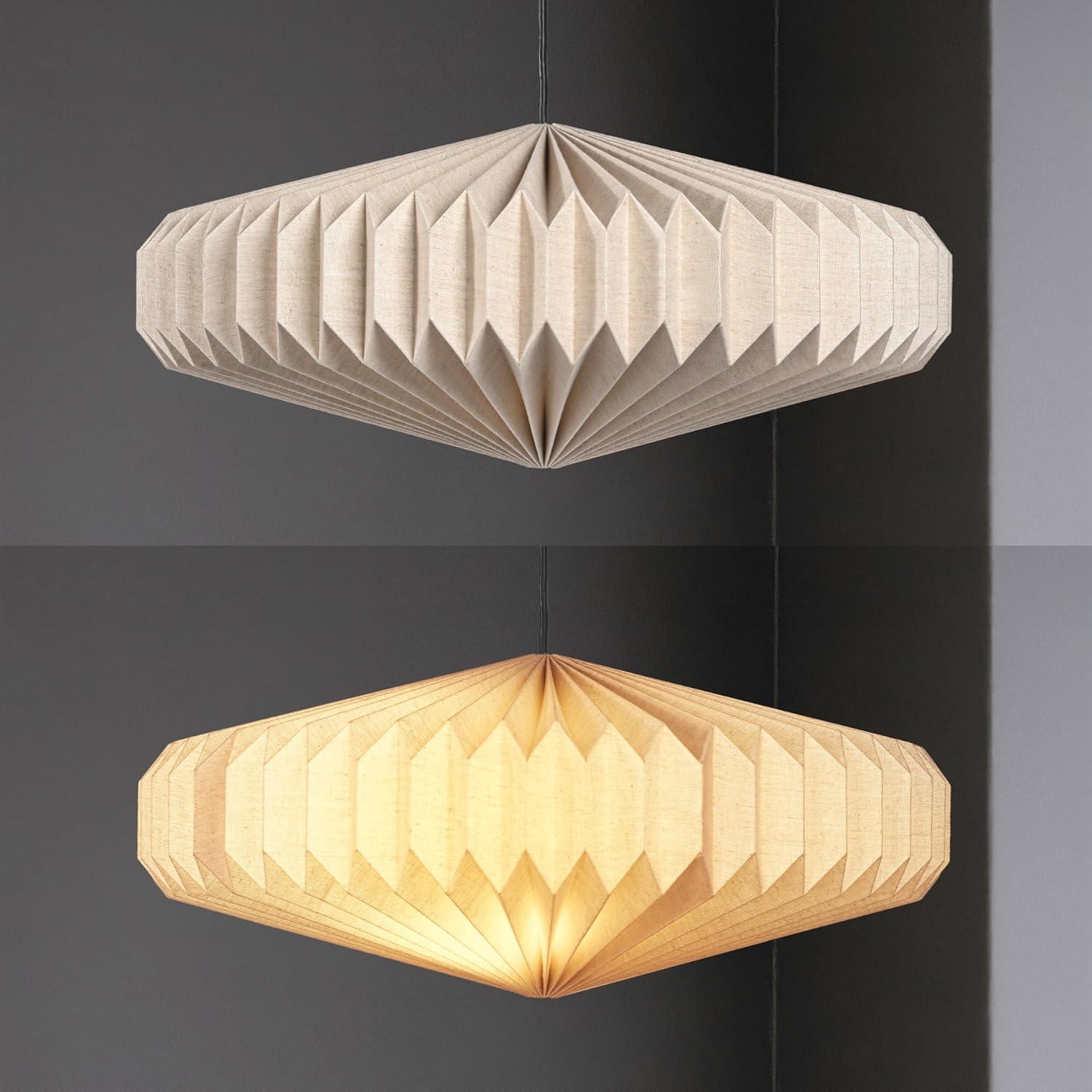 imageJONATHAN Y JYL9100B Nolan 2125quot Modern Vintage Honeycomb Shade LED Pendant Light for Kitchen Living Room Hallway Bedroom Dining Room Natural