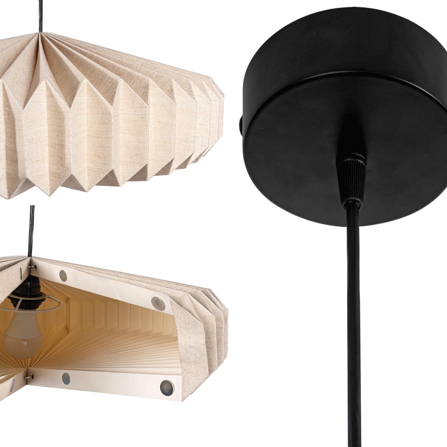 imageJONATHAN Y JYL9100B Nolan 2125quot Modern Vintage Honeycomb Shade LED Pendant Light for Kitchen Living Room Hallway Bedroom Dining Room Natural